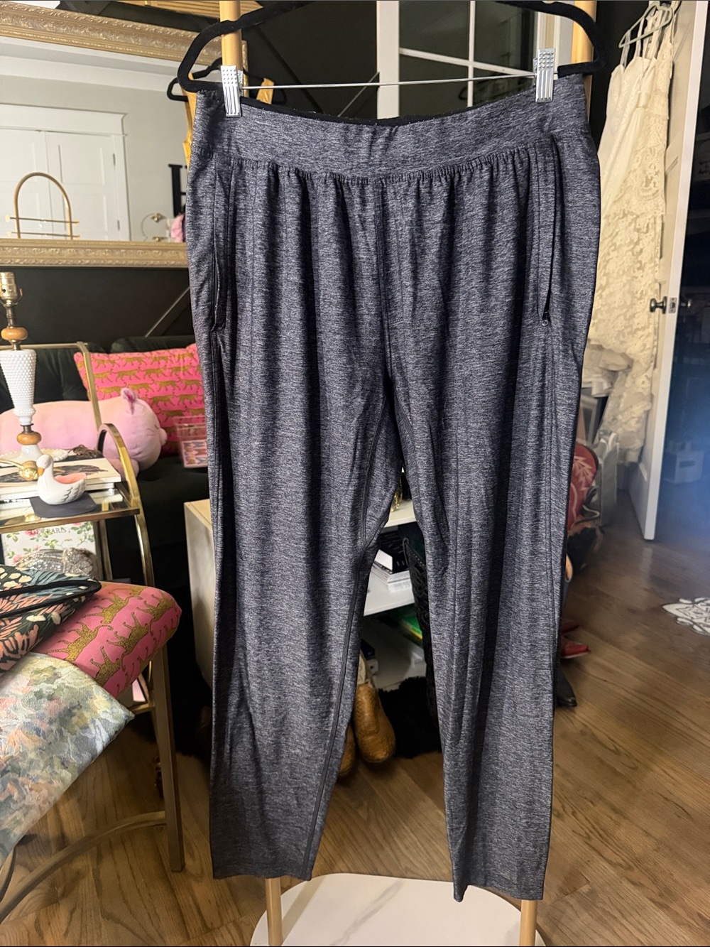 lululemon athletica Intent Nulu Men's Heather Charcoal Jogger Pants